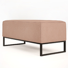 Kit 02 Puffs Decorativo Para Sala De Estar Cléo W01 Base De F