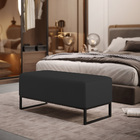 Kit 02 Puffs Decorativo Para Sala De Estar Cléo W01 Base De F