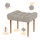 Kit 02 Puffs Decorativo Para Sala De Estar Requinte L02 Linho