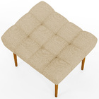 Kit 02 Puffs Decorativo Para Sala De Estar Requinte L02 Linho