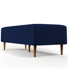 Kit 02 Puffs Decorativo Sala Bali W01 Pés Palito 120x50cm Cou