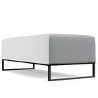 Kit 02 Puffs Decorativo Sala De Estar Bali W01 Base Ferro 120