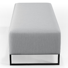 Kit 02 Puffs Decorativo Sala De Estar Bali W01 Base Ferro 120