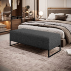 Kit 02 Puffs Decorativo Sala De Estar Bali W01 Base Ferro 120