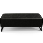 Kit 02 Puffs Decorativo Sala De Estar Bali W01 Base Ferro 120