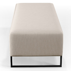 Kit 02 Puffs Decorativo Sala De Estar Bali W01 Base Ferro 120