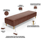 Kit 02 Puffs Decorativo Sala De Estar Bali W01 Pés Palito 170