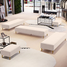 Kit 02 Puffs Decorativo Sala De Estar Bali W01 Pés Palito 170