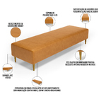 Kit 02 Puffs Decorativo Sala De Estar Bali W01 Pés Palito 190