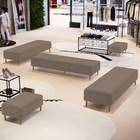 Kit 02 Puffs Decorativo Sala De Estar Bali W01 Pés Palito 190