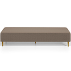 Kit 02 Puffs Decorativo Sala De Estar Bali W01 Pés Palito 190