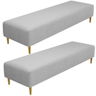 Kit 02 Puffs Decorativo Sala De Estar Bali W01 Pés Palito 190