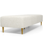 Kit 02 Puffs Decorativo Sala De Estar Bali W01 Pés Palito 190