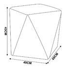 Kit 02 Puffs Decorativo Sala De Estar Blois Veludo Vinho - Gr