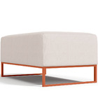 Kit 02 Puffs Decorativo Sala De Estar Cléo 90cm W01 Base Ferr