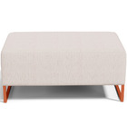 Kit 02 Puffs Decorativo Sala De Estar Cléo 90cm W01 Base Ferr