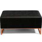 Kit 02 Puffs Decorativo Sala De Estar Cléo 90cm W01 Base Ferr