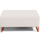 Kit 02 Puffs Decorativo Sala De Estar Cléo 90cm W01 Base Ferr