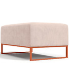 Kit 02 Puffs Decorativo Sala De Estar Cléo 90cm W01 Base Ferr