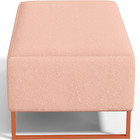 Kit 02 Puffs Decorativo Sala De Estar Cléo 90cm W01 Base Ferr