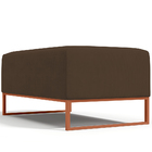 Kit 02 Puffs Decorativo Sala De Estar Cléo 90cm W01 Base Ferr