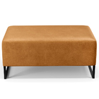 Kit 02 Puffs Decorativo Sala De Estar Cléo W01 Base Ferro 90