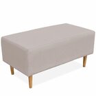 Kit 02 Puffs Decorativo Sala De Estar Cléo W01 Pés Palito 90