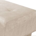 Kit 02 Puffs Decorativos Livia Pé Chanfrado Suede Bege – D'ro