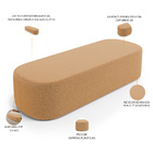 Kit 02 Puffs Decorativos Orgânicos Para Living Quarto 160cm D