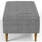 Kit 02 Puffs Decorativos Para Sala De Estar Cléo W01 Pés Pali