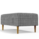 Kit 02 Puffs Decorativos Para Sala De Estar Cléo W01 Pés Pali