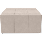 Kit 02 Puffs Decorativos Para Sala De Estar Quadrado Milano 9