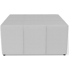 Kit 02 Puffs Decorativos Para Sala De Estar Quadrado Milano 9