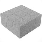 Kit 02 Puffs Decorativos Para Sala De Estar Quadrado Milano 9