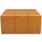 Kit 02 Puffs Decorativos Para Sala De Estar Quadrado Milano 9