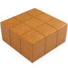 Kit 02 Puffs Decorativos Para Sala De Estar Quadrado Milano 9