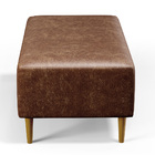 Kit 02 Puffs Decorativos Sala De Estar Cléo W01 Pés Palito 90