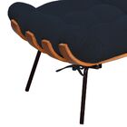 Kit 02 Puffs Decorativos Sala De Estar Costela L02 Suede Azul