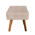 Kit 02 Puffs Elisa Suede Bege Pés Palito – D'rossi