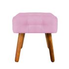 Kit 02 Puffs Elisa Suede Rosa Bebê Pés Palito – D'rossi