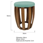 Kit 02 Puffs Garden Linho Azul Turquesa - Amarena Móveis