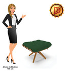 Kit 02 Puffs Giratório Costela Veludo Base Madeira Ma30 - D'r