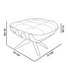 Kit 02 Puffs Giratório Costela Veludo Verde A136 Luxo Base Ma