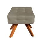 Kit 02 Puffs Giratório Elisa Suede Base Madeira Mm30 D03 - D'