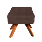 Kit 02 Puffs Giratório Elisa Suede Base Madeira Mm30 D03 - D'