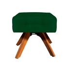 Kit 02 Puffs Giratório Elisa Suede Base Madeira Mm30 D03 - D'