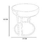 Kit 02 Puffs Love Suede Base Cobre D'rossi - Amarelo