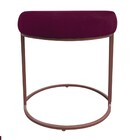 Kit 02 Puffs Love Suede Base Cobre D'rossi - Vinho