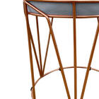 Kit 02 Puffs Multiuso Com Mesa Babu 2 Em 1 Suede Cinza Base C