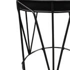 Kit 02 Puffs Multiuso Com Mesa Babu 2 Em 1 Suede Preto Base P